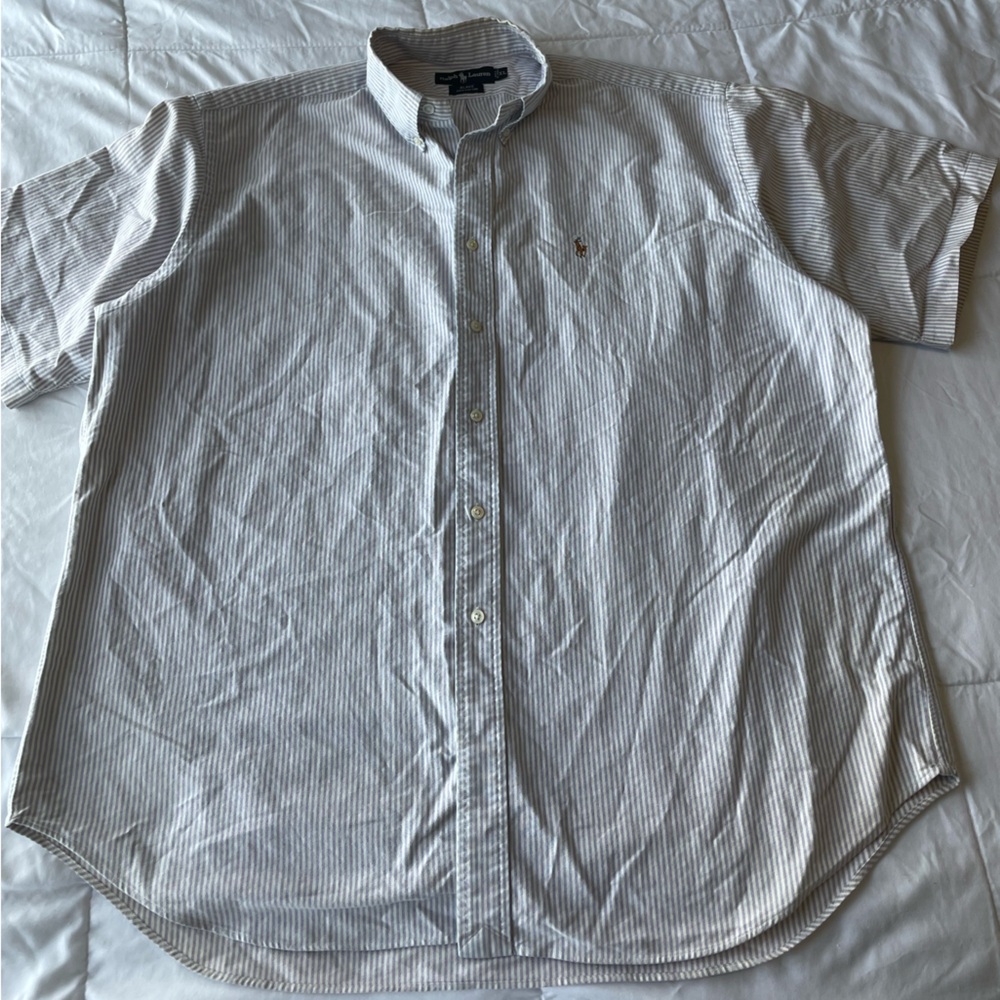 Men’s Ralph Lauren Light Purple Striped Cotton Shirt